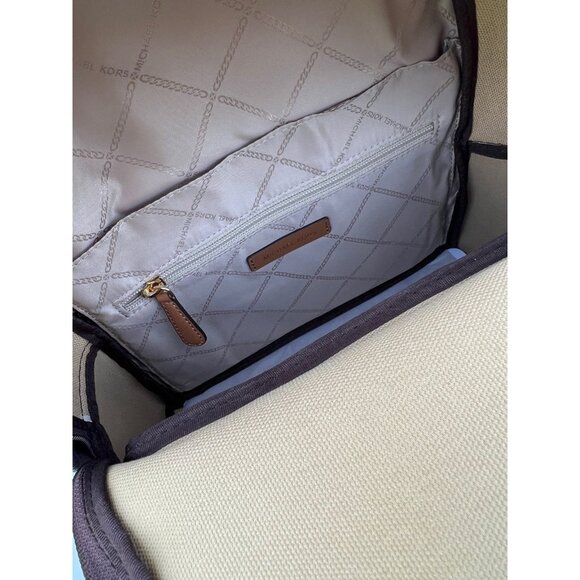 Michael Kors backpack medium stripe signature logo palm green - Picture 9 of 11